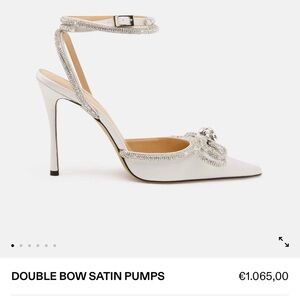 MACH & MACH Silver Crystal Embellished Heels